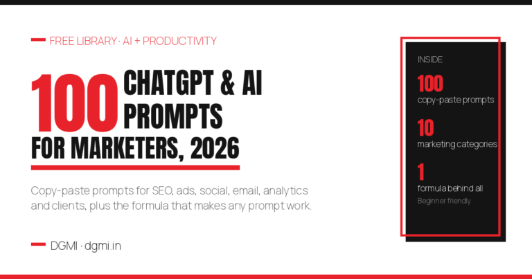 100 ChatGPT & AI Prompts for Marketers 2026