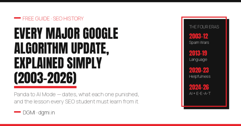 Major Google Algorithm Updates