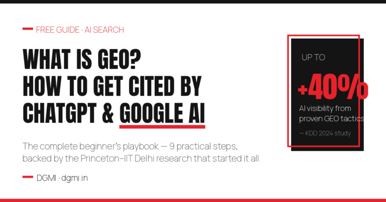 What Is GEO? How to Get Cited by ChatGPT & Google AI (2026 Guide)