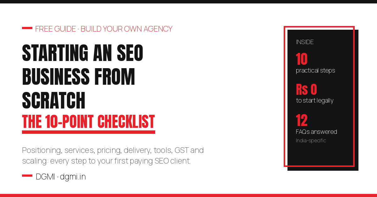 Starting an SEO Business from Scratch: 10-Point Checklist + FAQs