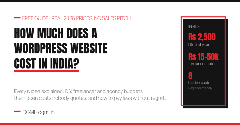 How Much Does a WordPress Website Cost in India in 2026? (Real Prices)
